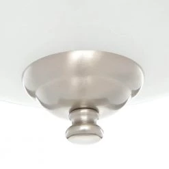 Pavilion Collection 15 in. 2-Light Brushed Nickel Hallway Flush Mount with Etched Watermark Glass by Progress Lighting -Progress Lighting Shop brushed nickel progress lighting flush mount lights p3479 09 40 1000