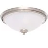 Pavilion Collection 15 in. 2-Light Brushed Nickel Hallway Flush Mount with Etched Watermark Glass by Progress Lighting -Progress Lighting Shop brushed nickel progress lighting flush mount lights p3479 09 64 1000