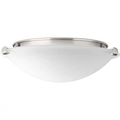 12 in. Dome Collection 20-Watt Brushed Nickel Integrated LED Flush Mount by Progress Lighting -Progress Lighting Shop brushed nickel progress lighting flush mount lights p350055 009 30 c3 1000