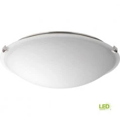 16 in. Dome Collection 24-Watt Brushed Nickel Integrated LED Flush Mount by Progress Lighting -Progress Lighting Shop brushed nickel progress lighting flush mount lights p350056 009 30 4f 1000