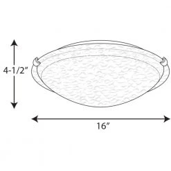 16 in. Dome Collection 24-Watt Brushed Nickel Integrated LED Flush Mount by Progress Lighting -Progress Lighting Shop brushed nickel progress lighting flush mount lights p350056 009 30 c3 1000