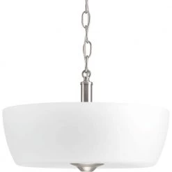 Leap Collection 2-Light Brushed Nickel Semi-Flush Mount by Progress Lighting -Progress Lighting Shop brushed nickel progress lighting flush mount lights p350060 009 40 1000
