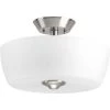 Leap Collection 2-Light Brushed Nickel Semi-Flush Mount by Progress Lighting 2 Leap Collection 2-Light Brushed Nickel Semi-Flush Mount by Progress Lighting -Progress Lighting Shop brushed nickel progress lighting flush mount lights p350060 009 64 1000