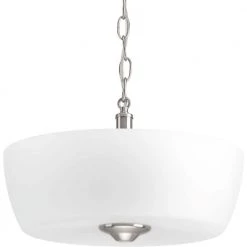 Leap Collection 2-Light Brushed Nickel Semi-Flush Mount by Progress Lighting -Progress Lighting Shop brushed nickel progress lighting flush mount lights p350060 009 c3 1000