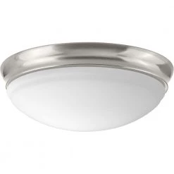 LED Flush Mount Collection 17-Watt Brushed Nickel Integrated LED Flush Mount by Progress Lighting