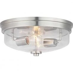 Blakely Collection Nickel 2-Light Flush Mount by Progress Lighting -Progress Lighting Shop brushed nickel progress lighting flush mount lights p350121 009 1f 1000