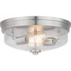 Blakely Collection Nickel 2-Light Flush Mount by Progress Lighting -Progress Lighting Shop brushed nickel progress lighting flush mount lights p350121 009 64 1000