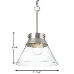 Jeffrey Alan Marks Point Dume Collection Tapia Trail 12 in. Brushed Nickel Semi-Flush Convertible by Progress Lighting -Progress Lighting Shop brushed nickel progress lighting flush mount lights p350139 009 fa 1000