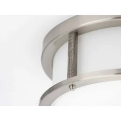 Mast 13 in. 2-Light Brushed Nickel Flush Mount by Progress Lighting -Progress Lighting Shop brushed nickel progress lighting flush mount lights p350144 009 4f 1000