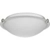 Linen Dome 12.25 in. 2-Light for Brushed Nickel with Etched Linen Transitional Flush Mount Light for Bedroom by Progress Lighting -Progress Lighting Shop brushed nickel progress lighting flush mount lights p350170 009 64 1000