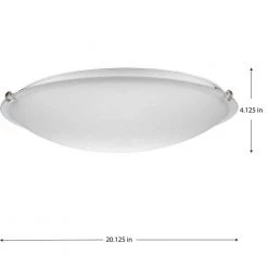 Linen Dome 20 in. 3-Light for Brushed Nickel with Etched Linen Transitional Flush Mount Light for Bedroom by Progress Lighting 9 Linen Dome 20 in. 3-Light for Brushed Nickel with Etched Linen Transitional Flush Mount Light for Bedroom by Progress Lighting -Progress Lighting Shop brushed nickel progress lighting flush mount lights p350179 009 1f 1000