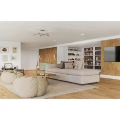 Delayne 16 in. 5-Light Brushed Nickel Semi-Flush Mount Light with Etched Glass Shades for Bedroom or Hallway by Progress Lighting 11 Delayne 16 in. 5-Light Brushed Nickel Semi-Flush Mount Light with Etched Glass Shades for Bedroom or Hallway by Progress Lighting -Progress Lighting Shop brushed nickel progress lighting flush mount lights p350219 009 c3 1000