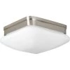 Appeal Collection 2-Light Brushed Nickel Flush Mount with Opal Etched Glass by Progress Lighting 2 Appeal Collection 2-Light Brushed Nickel Flush Mount with Opal Etched Glass by Progress Lighting -Progress Lighting Shop brushed nickel progress lighting flush mount lights p3549 09 64 1000