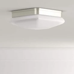 Appeal Collection 2-Light Brushed Nickel Flush Mount with Opal Etched Glass by Progress Lighting -Progress Lighting Shop brushed nickel progress lighting flush mount lights p3549 09 c3 1000