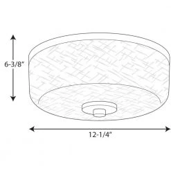 Alexa Collection 2-Light Brushed Nickel Flush Mount with Textured White Linen Glass by Progress Lighting -Progress Lighting Shop brushed nickel progress lighting flush mount lights p3620 09 31 1000