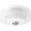 Invite Collection 2-Light Brushed Nickel Flush Mount by Progress Lighting -Progress Lighting Shop brushed nickel progress lighting flush mount lights p3693 09 64 1000
