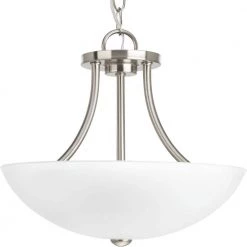 Gather Collection 12.5 in. 2-Light Brushed Nickel Semi-Flush Mount by Progress Lighting -Progress Lighting Shop brushed nickel progress lighting flush mount lights p3748 09 1f 1000