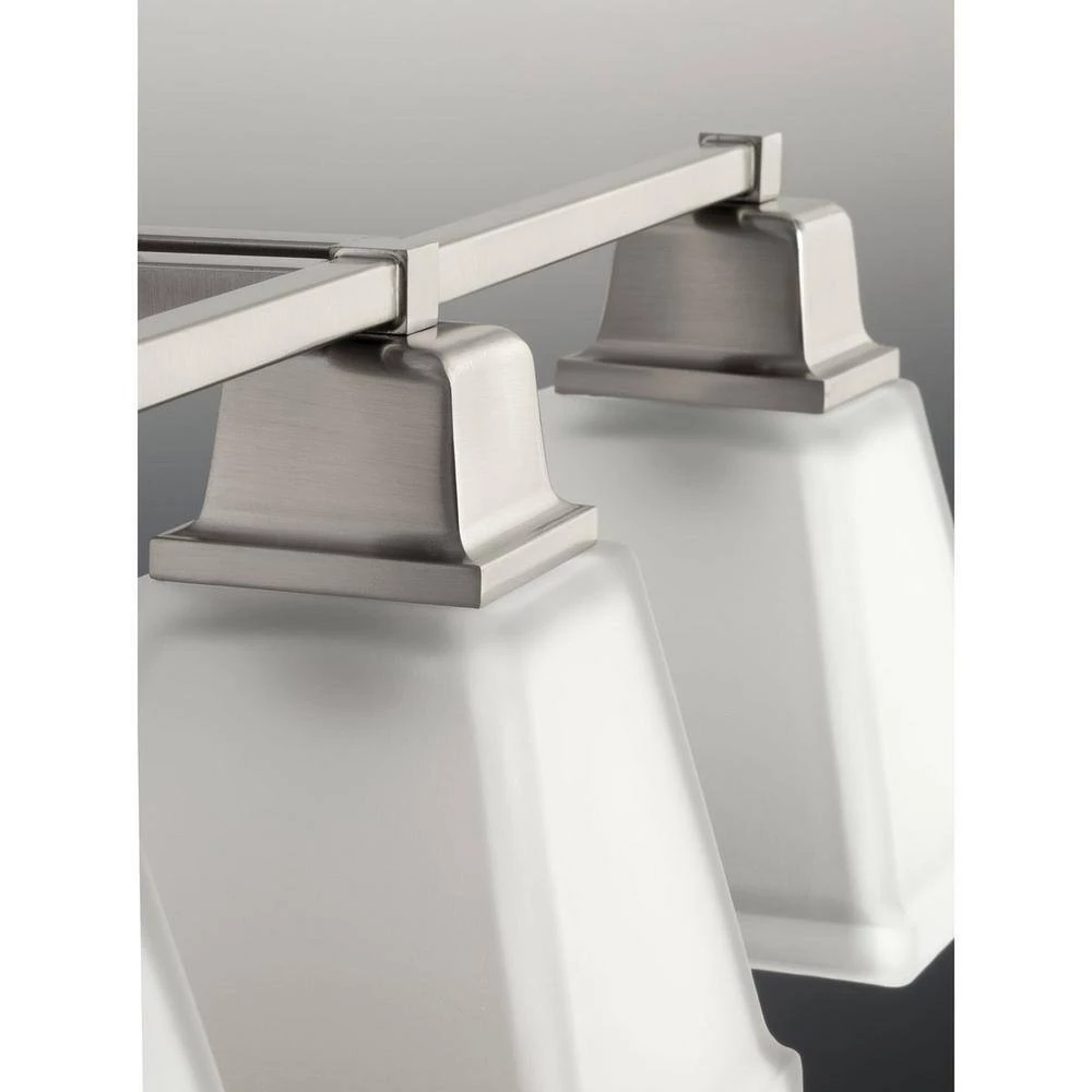 North Park 1-Light Brushed Nickel Flush Mount with Etched Glass by Progress Lighting 7 North Park 1-Light Brushed Nickel Flush Mount with Etched Glass by Progress Lighting - Image 5