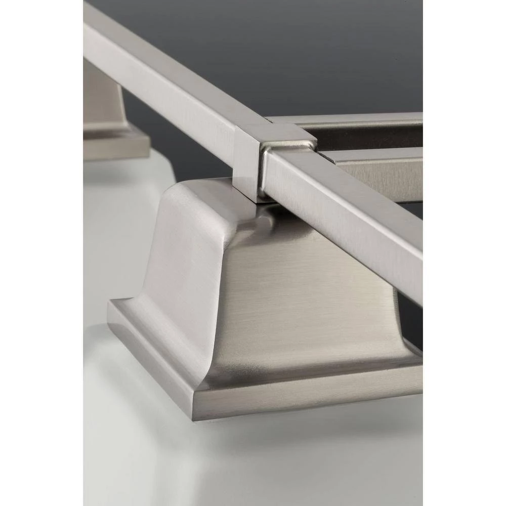 North Park 1-Light Brushed Nickel Flush Mount with Etched Glass by Progress Lighting 5 North Park 1-Light Brushed Nickel Flush Mount with Etched Glass by Progress Lighting - Image 3