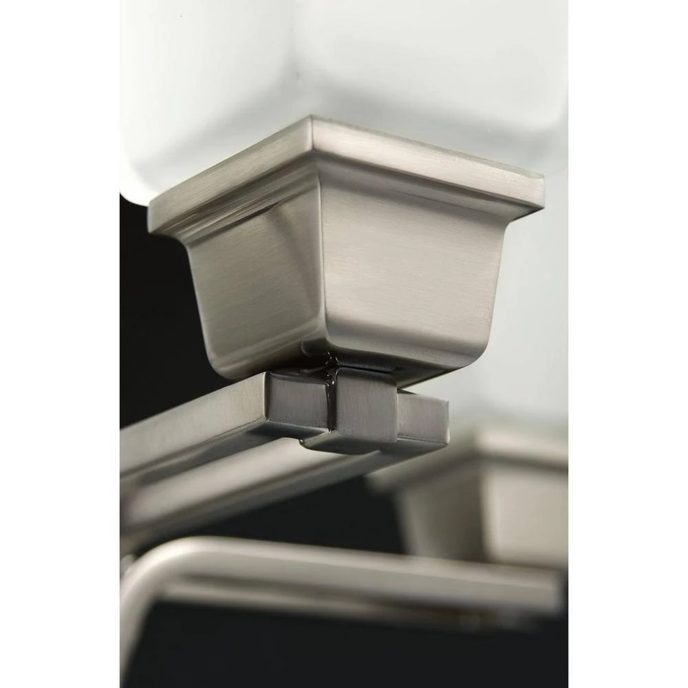 North Park 1-Light Brushed Nickel Flush Mount with Etched Glass by Progress Lighting 6 North Park 1-Light Brushed Nickel Flush Mount with Etched Glass by Progress Lighting - Image 4