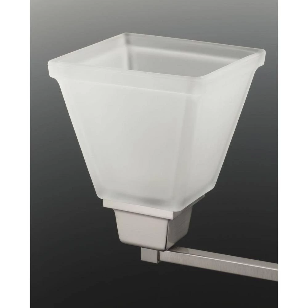 North Park 1-Light Brushed Nickel Flush Mount with Etched Glass by Progress Lighting 4 North Park 1-Light Brushed Nickel Flush Mount with Etched Glass by Progress Lighting - Image 2