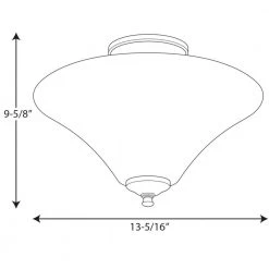 Janos Collection 2-Light Brushed Nickel Semi-Flush Mount by Progress Lighting -Progress Lighting Shop brushed nickel progress lighting flush mount lights p3855 09 31 1000