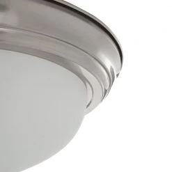 1-Light Brushed Nickel Flush Mount by Progress Lighting -Progress Lighting Shop brushed nickel progress lighting flush mount lights p3924 09 1d 1000