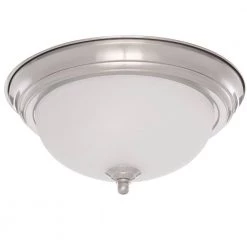 1-Light Brushed Nickel Flush Mount by Progress Lighting -Progress Lighting Shop brushed nickel progress lighting flush mount lights p3924 09 40 1000