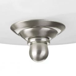 1-Light Brushed Nickel Flush Mount by Progress Lighting -Progress Lighting Shop brushed nickel progress lighting flush mount lights p3924 09 4f 1000