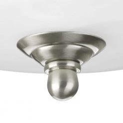 2-Light Brushed Nickel Semi-Flush Mount by Progress Lighting -Progress Lighting Shop brushed nickel progress lighting flush mount lights p3927 09 4f 1000