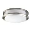 10.38 in. CTC COMM Collection 20 -Watt Brushed Nickel Integrated LED Flush Mount by Progress Lighting -Progress Lighting Shop brushed nickel progress lighting flush mount lights p7249 0930k9 64 1000