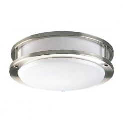 10.38 in. CTC COMM Collection 20 -Watt Brushed Nickel Integrated LED Flush Mount by Progress Lighting