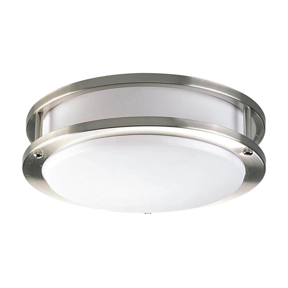 10.38 in. CTC COMM Collection 20 -Watt Brushed Nickel Integrated LED Flush Mount by Progress Lighting 3 10.38 in. CTC COMM Collection 20 -Watt Brushed Nickel Integrated LED Flush Mount by Progress Lighting