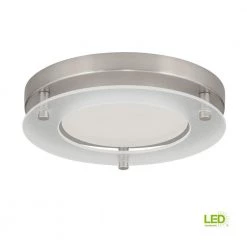 7.25 in. Flush Mount Collection 17-Watt Brushed Nickel Integrated LED Flush Mount by Progress Lighting -Progress Lighting Shop brushed nickel progress lighting flush mount lights p8147 09 30k 40 1000