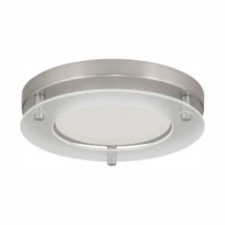 7.25 in. Flush Mount Collection 17-Watt Brushed Nickel Integrated LED Flush Mount by Progress Lighting