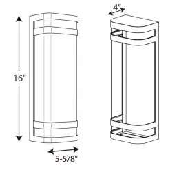 Valera LED Collection 2-Light Brushed Nickel Matte White Acrylic Shade Modern Outdoor Large Wall Lantern Light by Progress Lighting -Progress Lighting Shop brushed nickel progress lighting outdoor sconces p5806 0930k9 76 1000