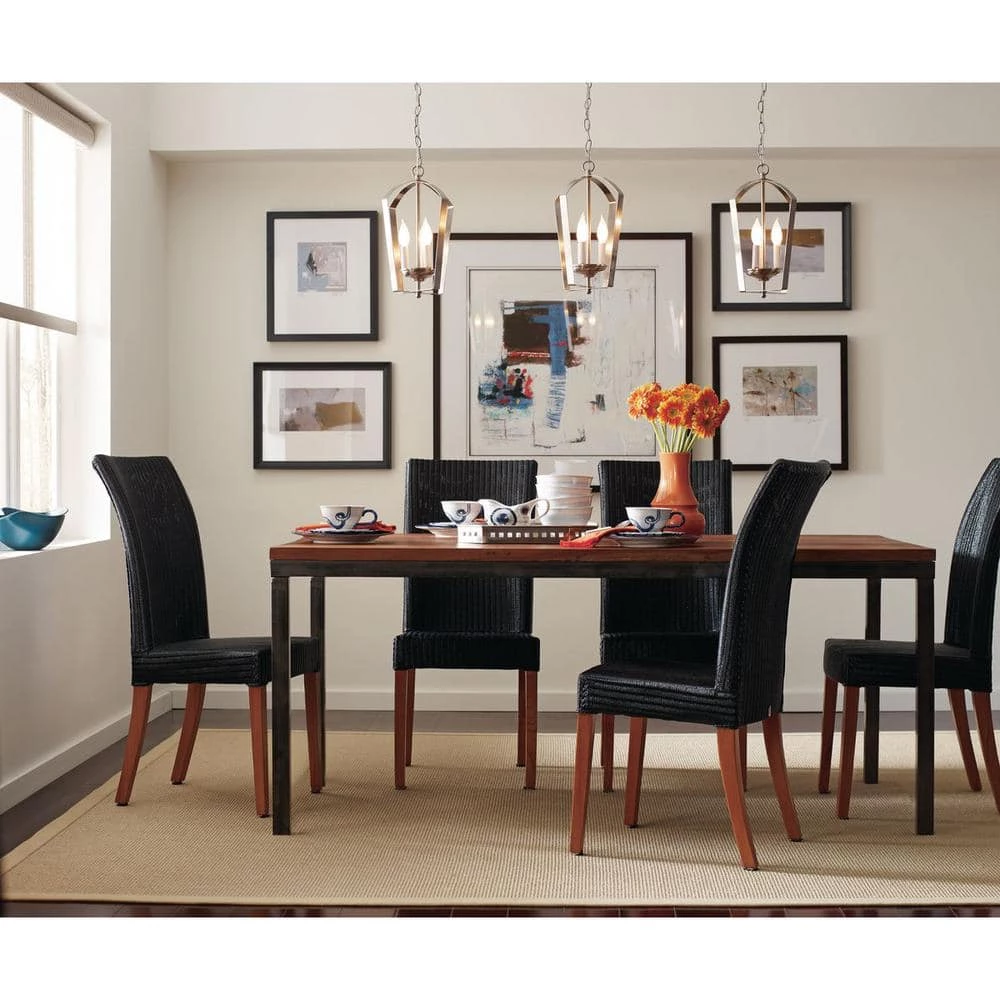 Gather Collection 3-Light Brushed Nickel Foyer Pendant by Progress Lighting 4 Gather Collection 3-Light Brushed Nickel Foyer Pendant by Progress Lighting - Image 2