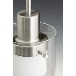 Moderna Collection 9 -Watt Brushed Nickel Integrated LED Pendant by Progress Lighting -Progress Lighting Shop brushed nickel progress lighting pendant lights p500000 009 30 1d 1000