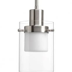 Moderna Collection 9 -Watt Brushed Nickel Integrated LED Pendant by Progress Lighting