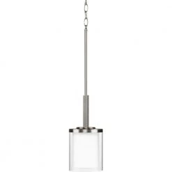 Mast 1-Light Mini-Pendant by Progress Lighting 17 Mast 1-Light Mini-Pendant by Progress Lighting -Progress Lighting Shop brushed nickel progress lighting pendant lights p500192 009 fa 1000