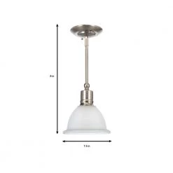 Madison Collection 7.5 in. 1-Light Brushed Nickel Mini Pendant with Etched Glass Shade by Progress Lighting 21 Madison Collection 7.5 in. 1-Light Brushed Nickel Mini Pendant with Etched Glass Shade by Progress Lighting -Progress Lighting Shop brushed nickel progress lighting pendant lights p5078 09 31 1000