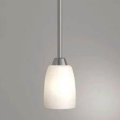 Wisten 4 in. 1-Light Brushed Nickel Mini Pendant with Etched Glass Shade by Progress Lighting -Progress Lighting Shop brushed nickel progress lighting pendant lights p5108 09 40 1000