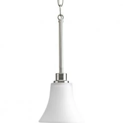 Joy Collection 1-Light Brushed Nickel Mini Pendant with Etched Glass by Progress Lighting -Progress Lighting Shop brushed nickel progress lighting pendant lights p5270 09 40 1000