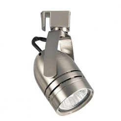 Alpha Trak Collection 1-Light Brushed Nickel Track Lighting Head by Progress Lighting