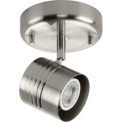 Kitson 1-Light Brushed Nickel Halogen Track Lighting Head by Progress Lighting