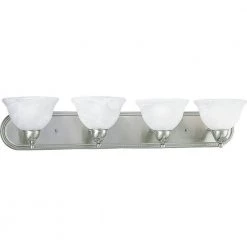 Avalon Collection 4-Light Brushed Nickel Vanity Fixture by Progress Lighting