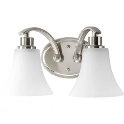 Joy Collection 2-Light Brushed Nickel Etched Glass Traditional Bath Vanity Light by Progress Lighting 18 Joy Collection 2-Light Brushed Nickel Etched Glass Traditional Bath Vanity Light by Progress Lighting -Progress Lighting Shop brushed nickel progress lighting vanity lighting p2001 09 c3 1000