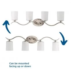 Inspire Collection 4-Light Brushed Nickel Etched Glass Traditional Bath Vanity Light by Progress Lighting -Progress Lighting Shop brushed nickel progress lighting vanity lighting p2021 09 44 1000