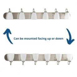 Gather Collection 48 in. 6-Light Brushed Nickel Etched Glass Traditional Bathroom Vanity Light by Progress Lighting -Progress Lighting Shop brushed nickel progress lighting vanity lighting p2714 09 1f 1000