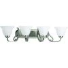 Torino Collection 4-Light Brushed Nickel Etched Glass Transitional Bath Vanity Light by Progress Lighting -Progress Lighting Shop brushed nickel progress lighting vanity lighting p2884 09 64 1000